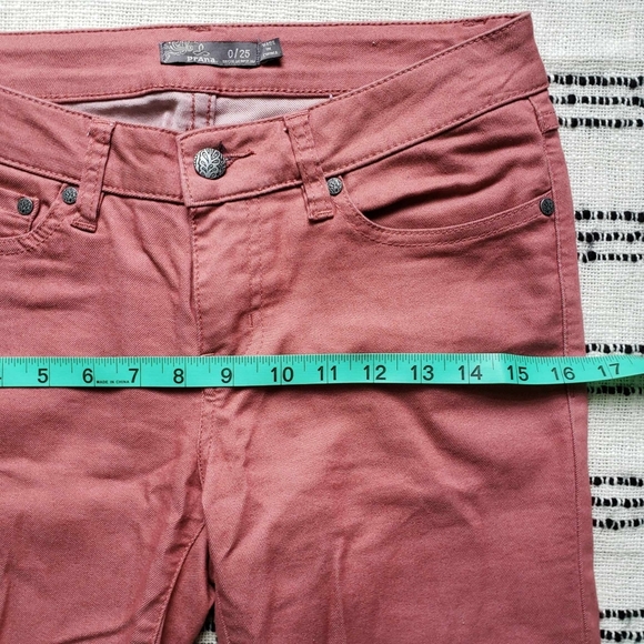 Prana Kara Jeans Organic Cotton Mauve Dusty Rose Pink Low Rise Jean - NWOT - Picture 11 of 12